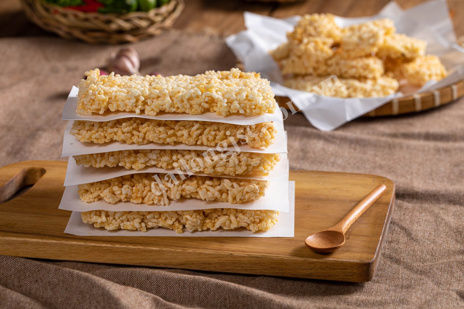 Cơm cháy Ninh Bình Vàng 130g , Cơm cháy chà bông, Đặc sản cơm cháy Ninh Bình.Cơm cháy Đại Long.