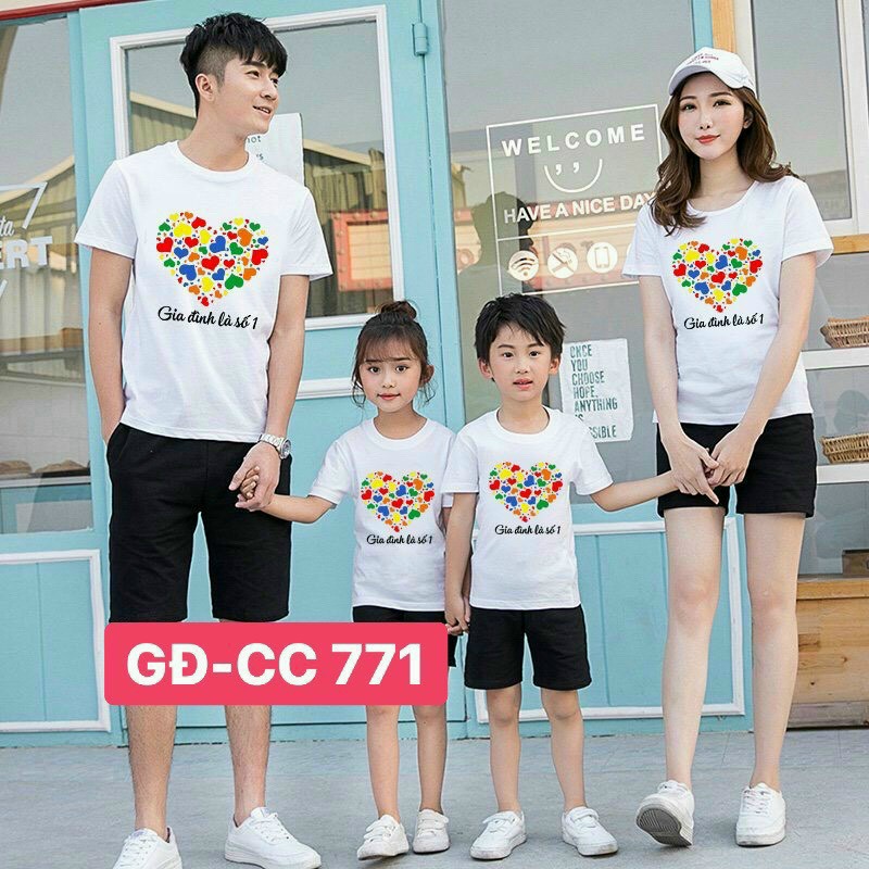 SĨ sét đồ gia đình SAY YES đi chơi-đi biển -chất co giãn đẹp- sét gồm ÁO +QUẦN-đủ size