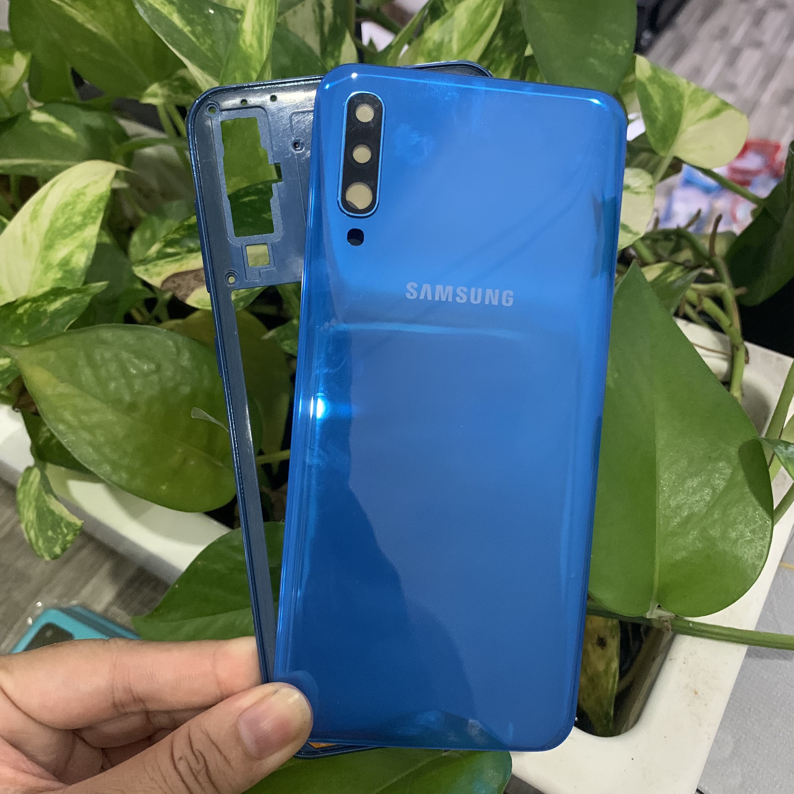bộ vỏ samsung a50 zin