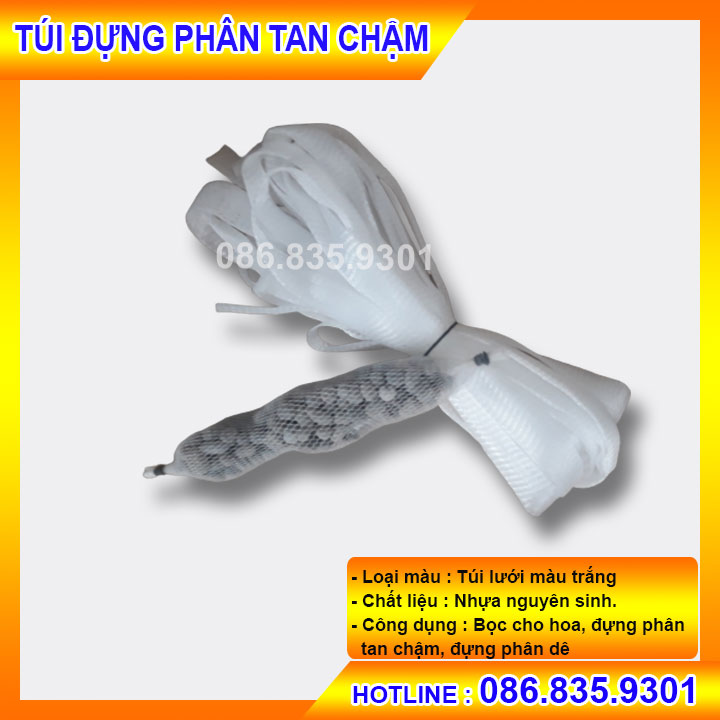 Túi lưới bao hoa & đựng phân tan chậm 500gram