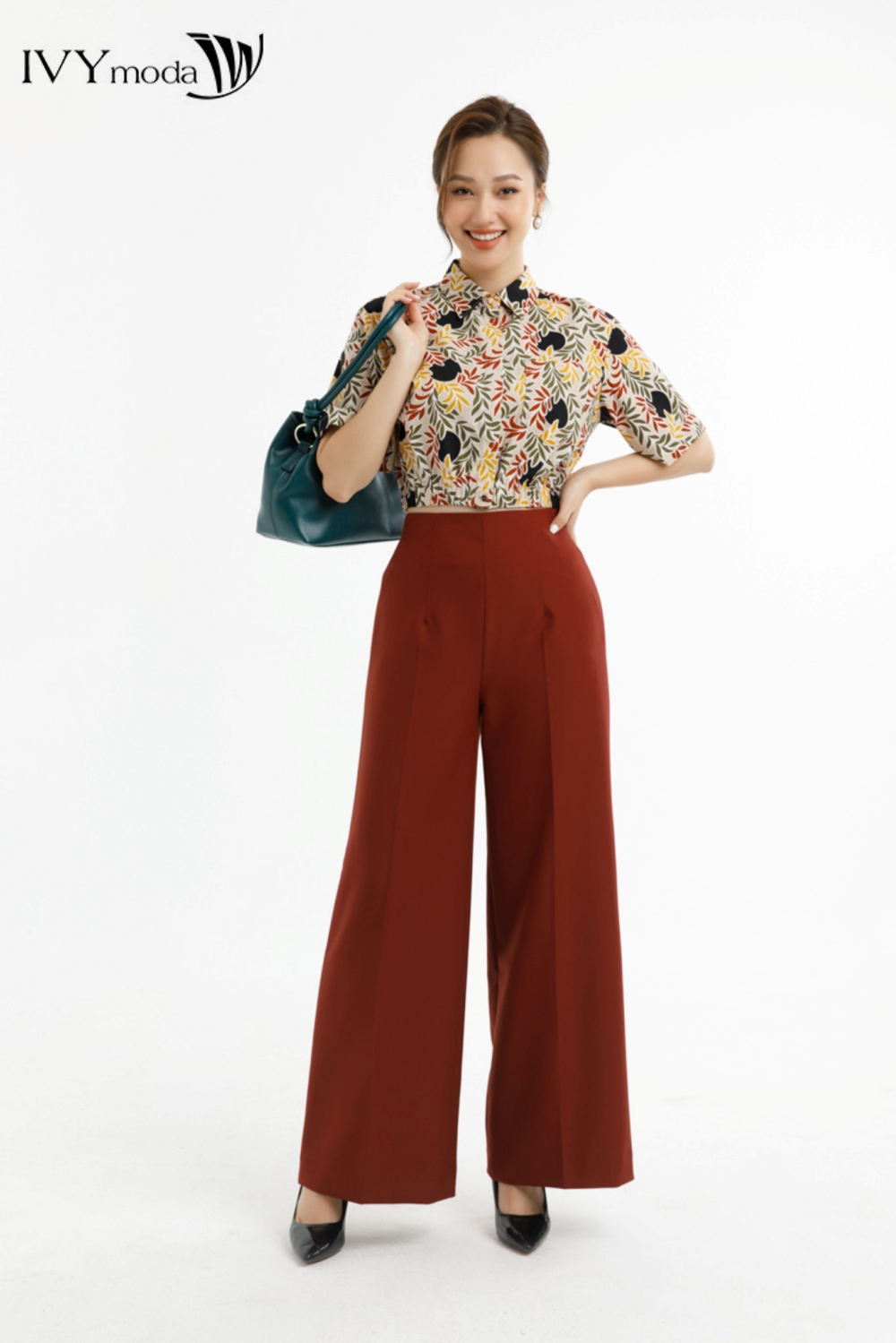 Quần dài ống rộng IVY moda MS 22M7617