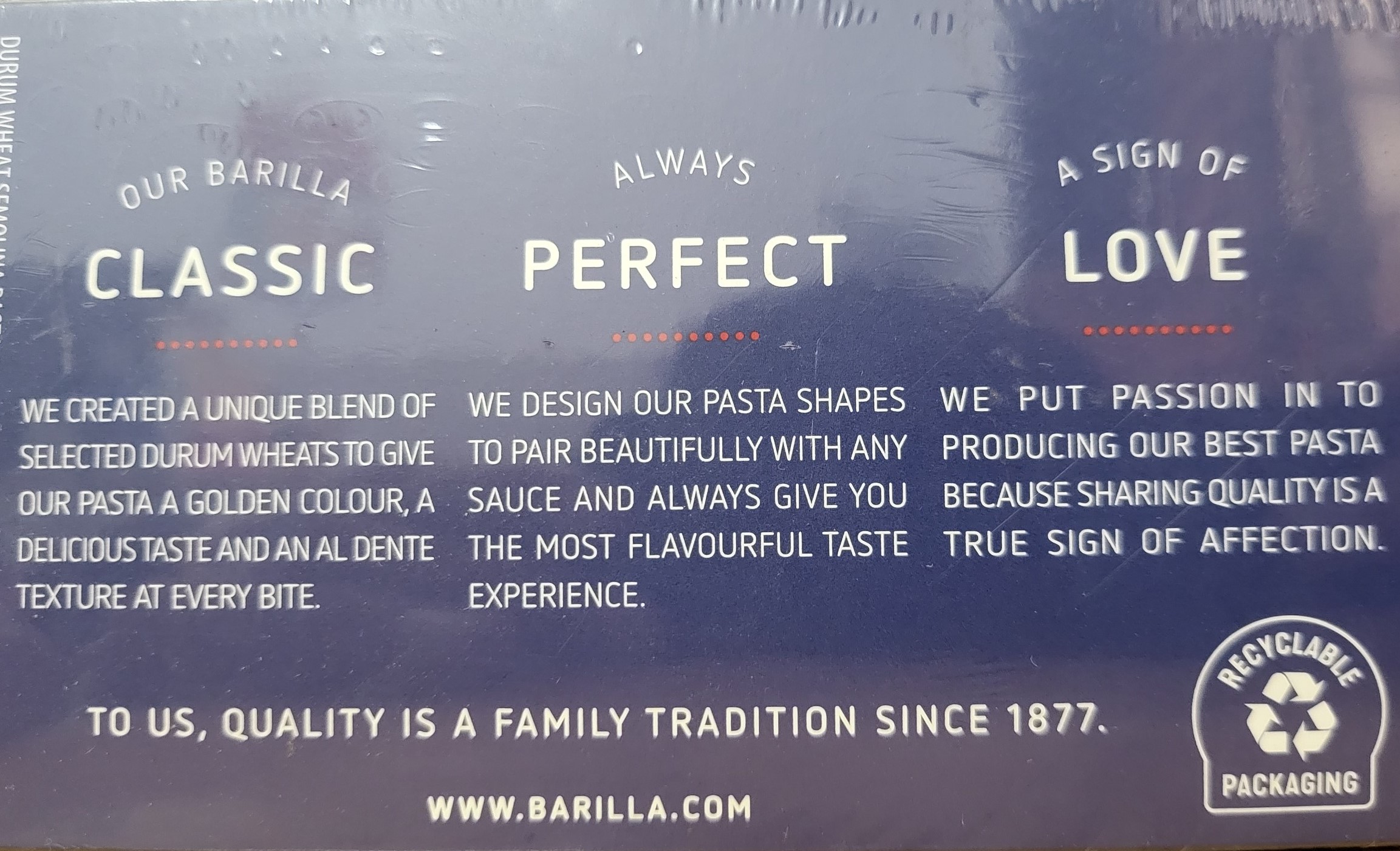 BARILLA (hộp 500g / SỐ 5) MÌ SỢI HÌNH ỐNG CÁC CỠ No 5 Spaghetti Pasta (HALAL)