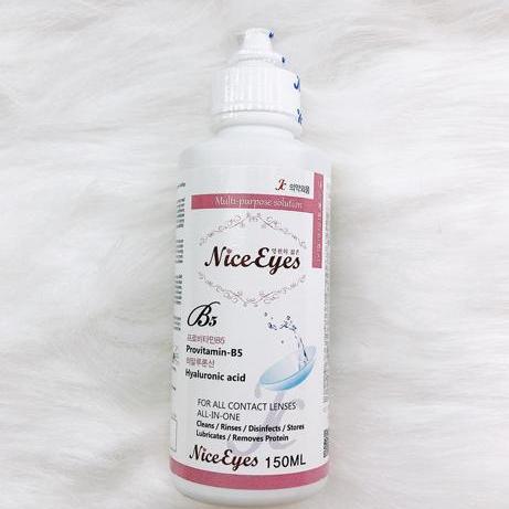 Nước ngâm 150ml + Nước nhỏ mắt 13ml cho kính áp tròng  : Fresh eyes - Nice eyes - Aqua