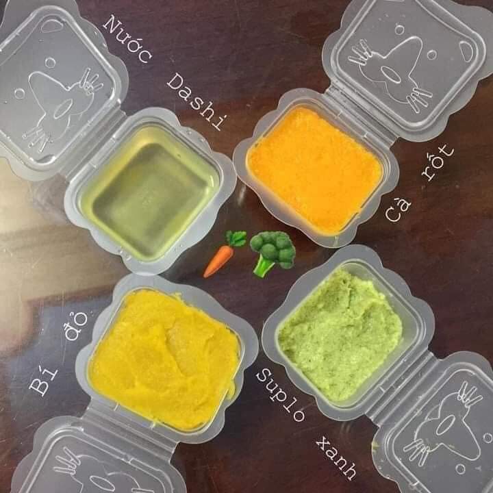 Bộ chia thức ăn richell set 10 hộp