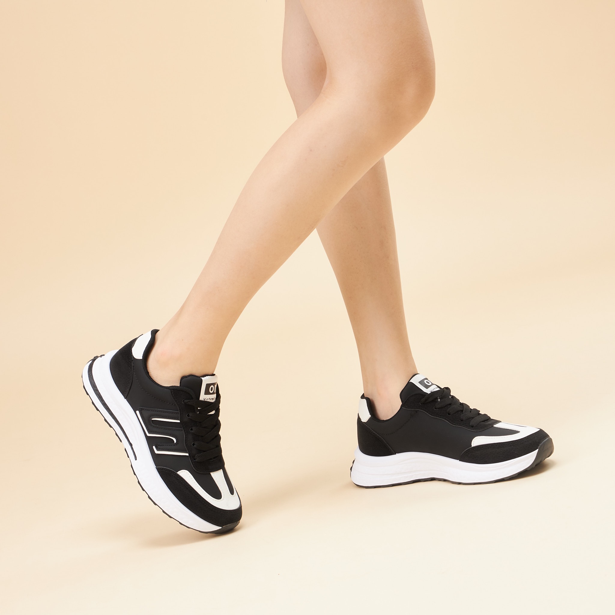 Giày thể thao nữ mwc a100 - giày thể thao nữ kiểu dáng sneaker phối màu cực ngầu