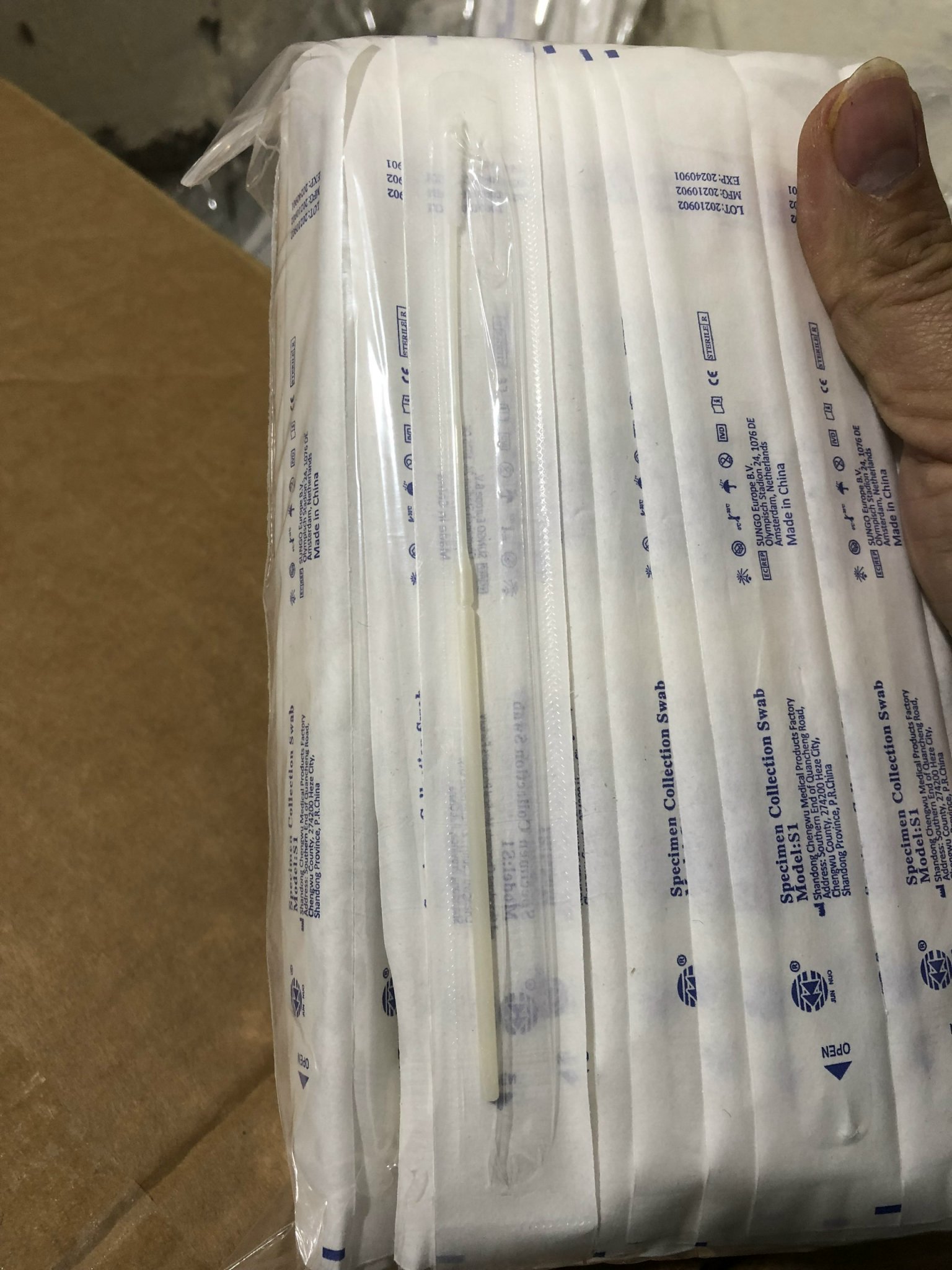 Combo 200 que tăm bông que tỵ hầu que test Covid 19