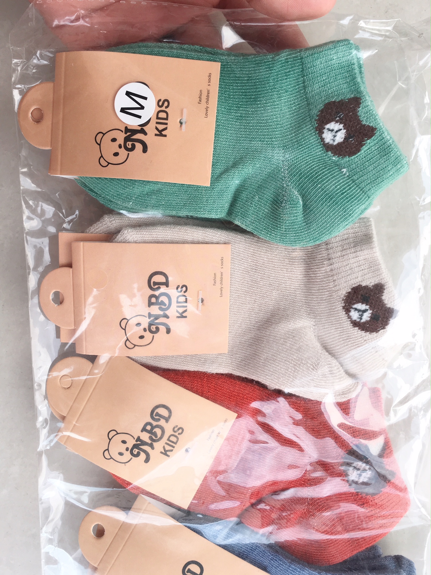 [HCM]Tất gấu cho bé (Set 5 đôi)