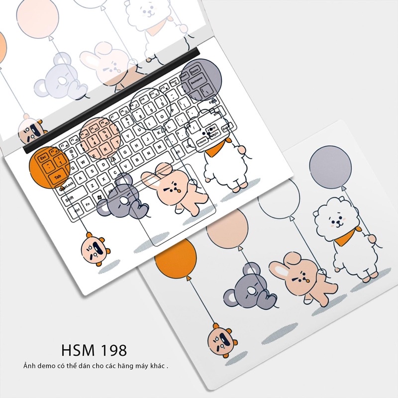 Skin dán laptop - Mẫu BT21 (P4)
