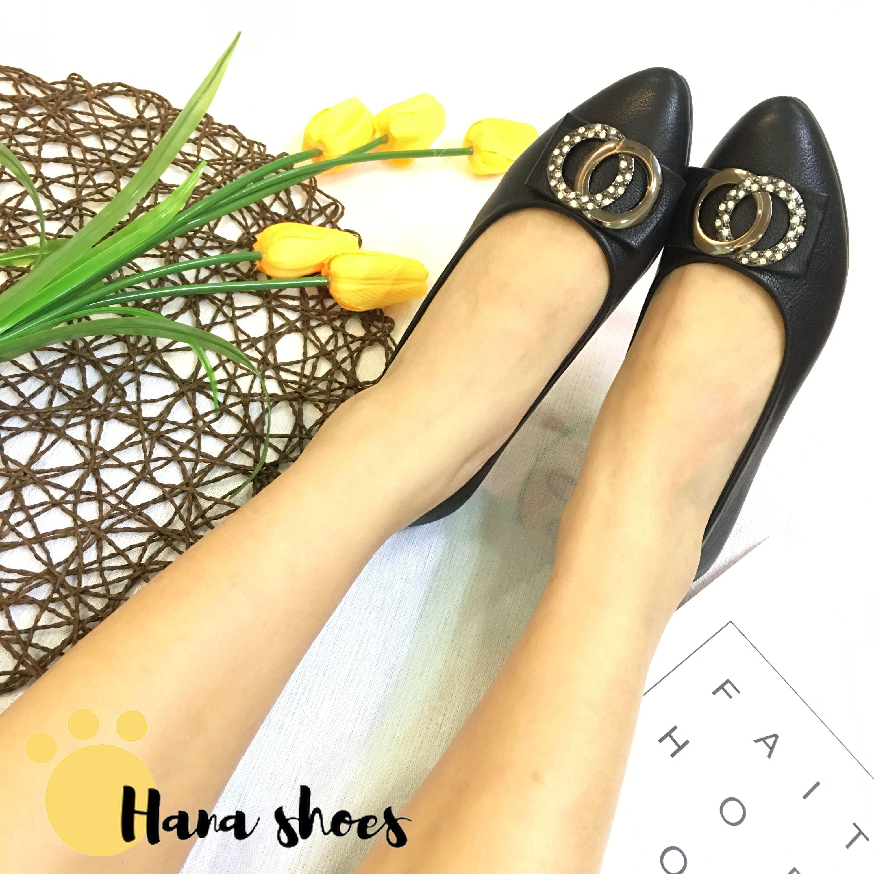 [Hình thật] M19 Giày cao gót công sở nữ da lì đế 4cm siêu mềm êm chân