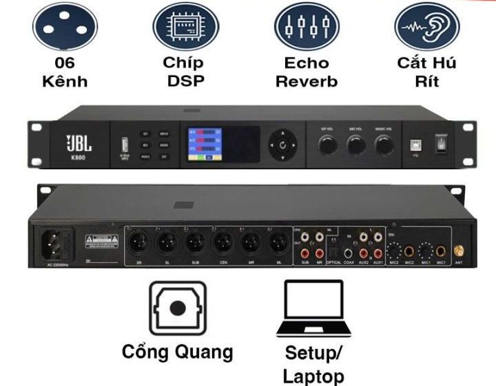 Vang số JBL K800