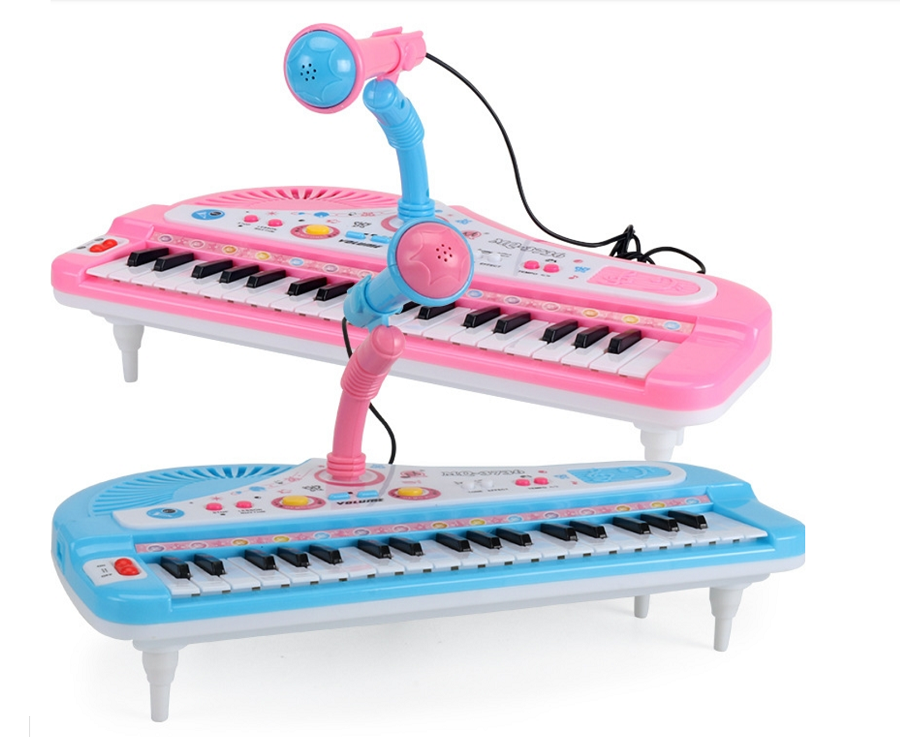 Đàn organ điện tử có micro kèm sạc pin cho bé, đàn piano 37 phím cao cấp cho bé