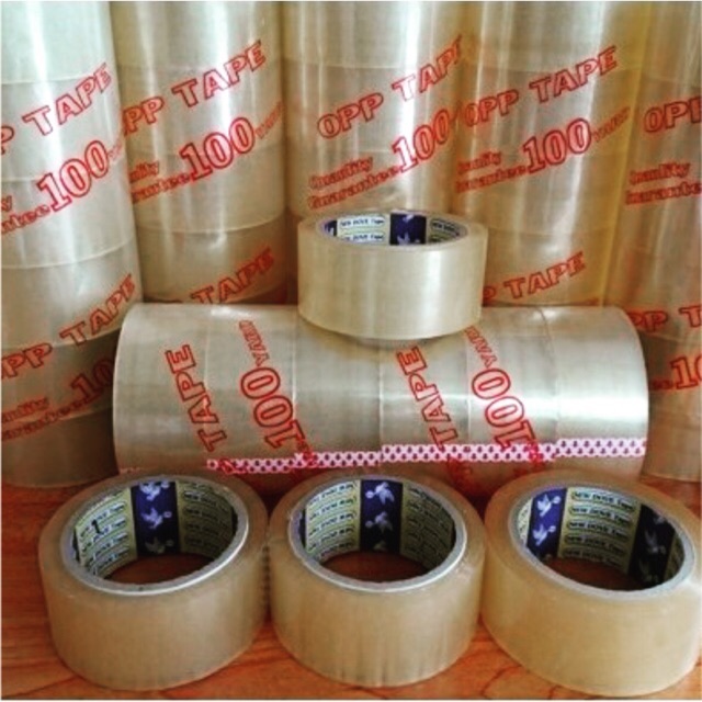 Combo 6 Cuộn Băng Keo Trong Loại Lớn 100 Yard, 48mm, Trọng Lượng 1200g, Hàng Sản Xuất Ở Việt Nam