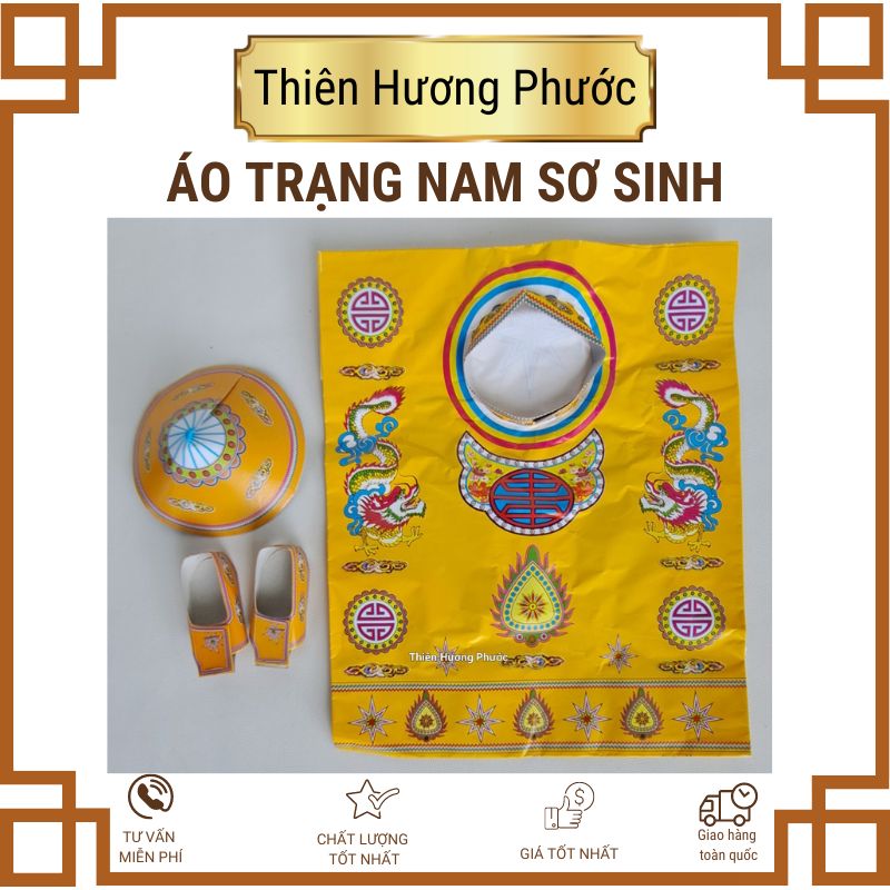 Vàng mã áo trạng cậu nhỏ thờ cúng