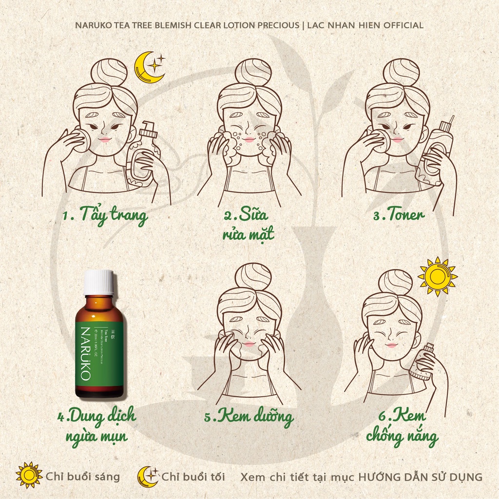 DUNG DỊCH NGỪA MỤN ĐẬM ĐẶC NARUKO TEA TREE BLEMISH CLEAR LOTION PRECIOUS