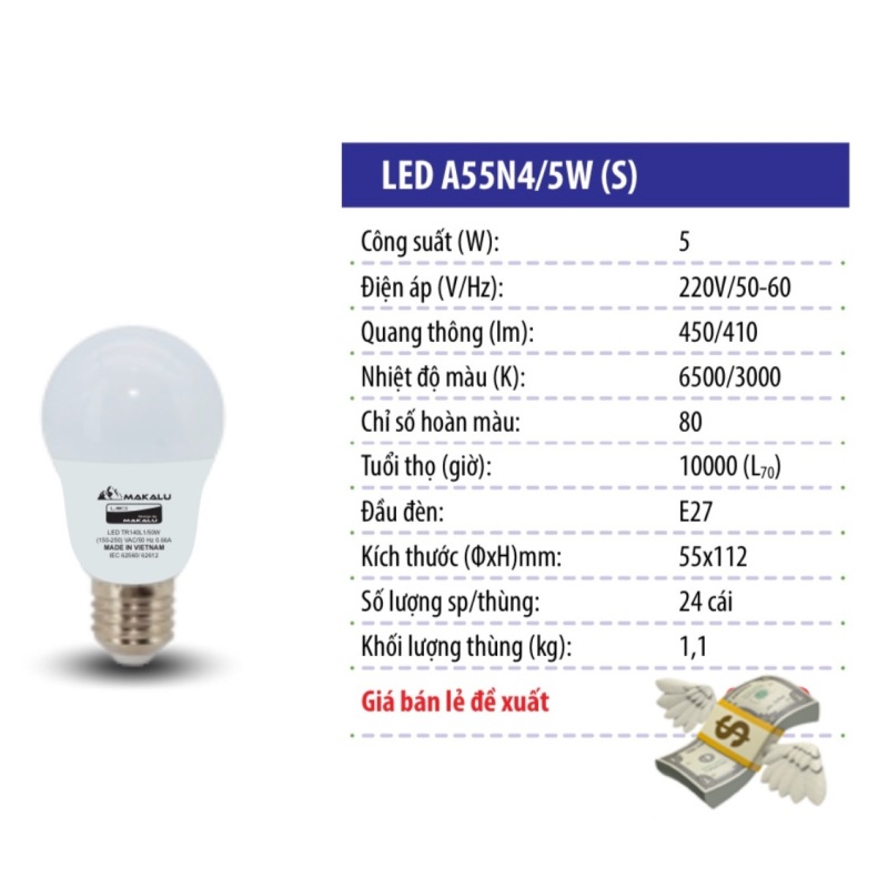 Makalu Đèn Led 5W