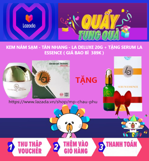 Kem nám sạm tàn nhang la deluxe 20g + tặng serum la essence