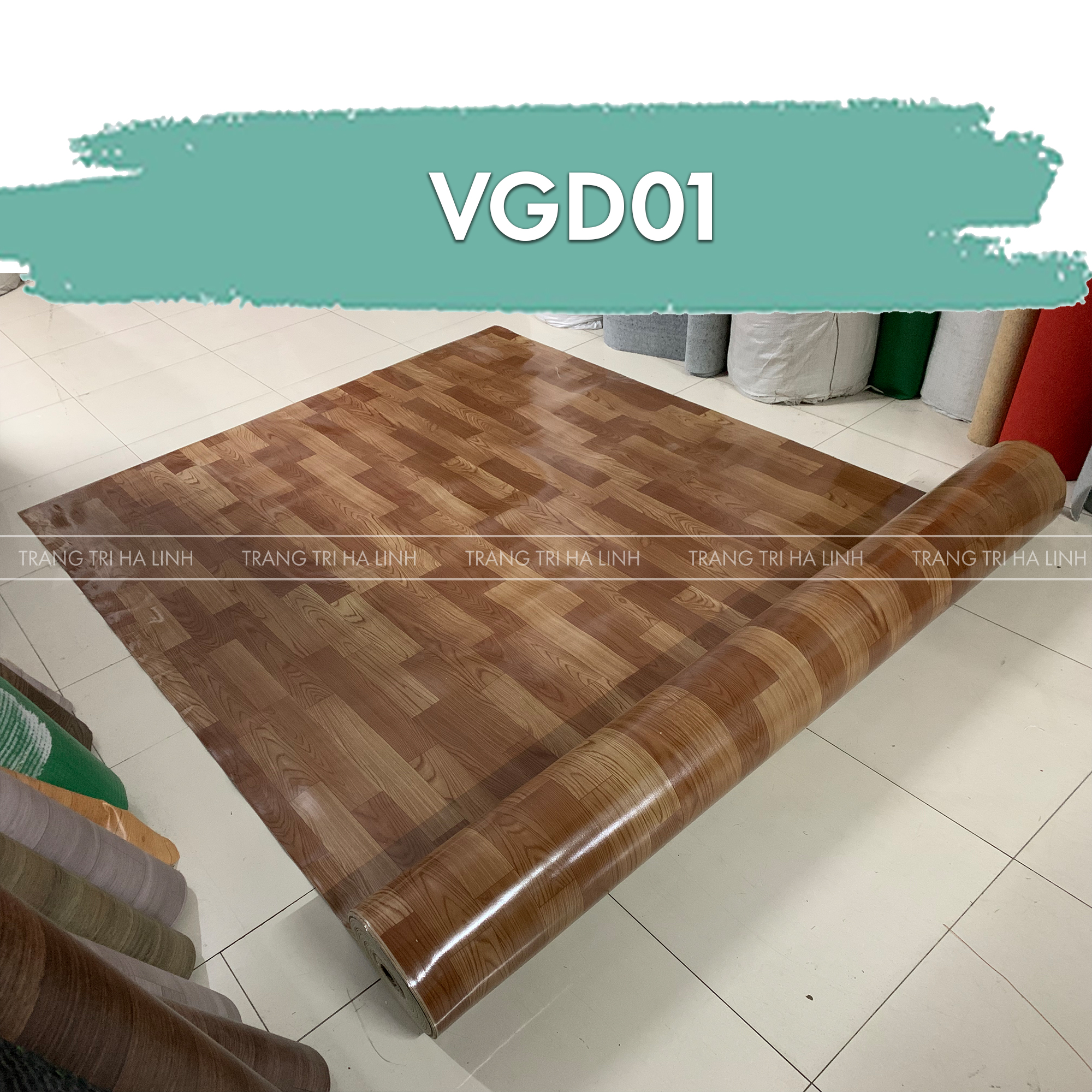 Simili trải lót sàn dày vân gỗ dày 1.6mm chống trơn trượt giá rẻ