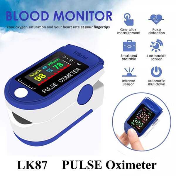 Bao đổi trả 12 tháng - Máy đo nồng độ oxy trong máu spo2 LK87 hỗ trợ đo nhịp tim - OX0001 bán chạy