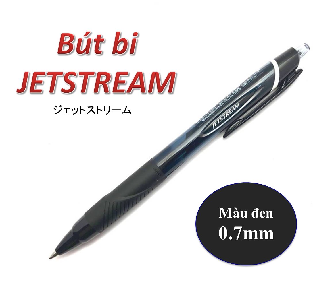 Bút Bi Bấm Uni Jetstream nét 0.7 mm