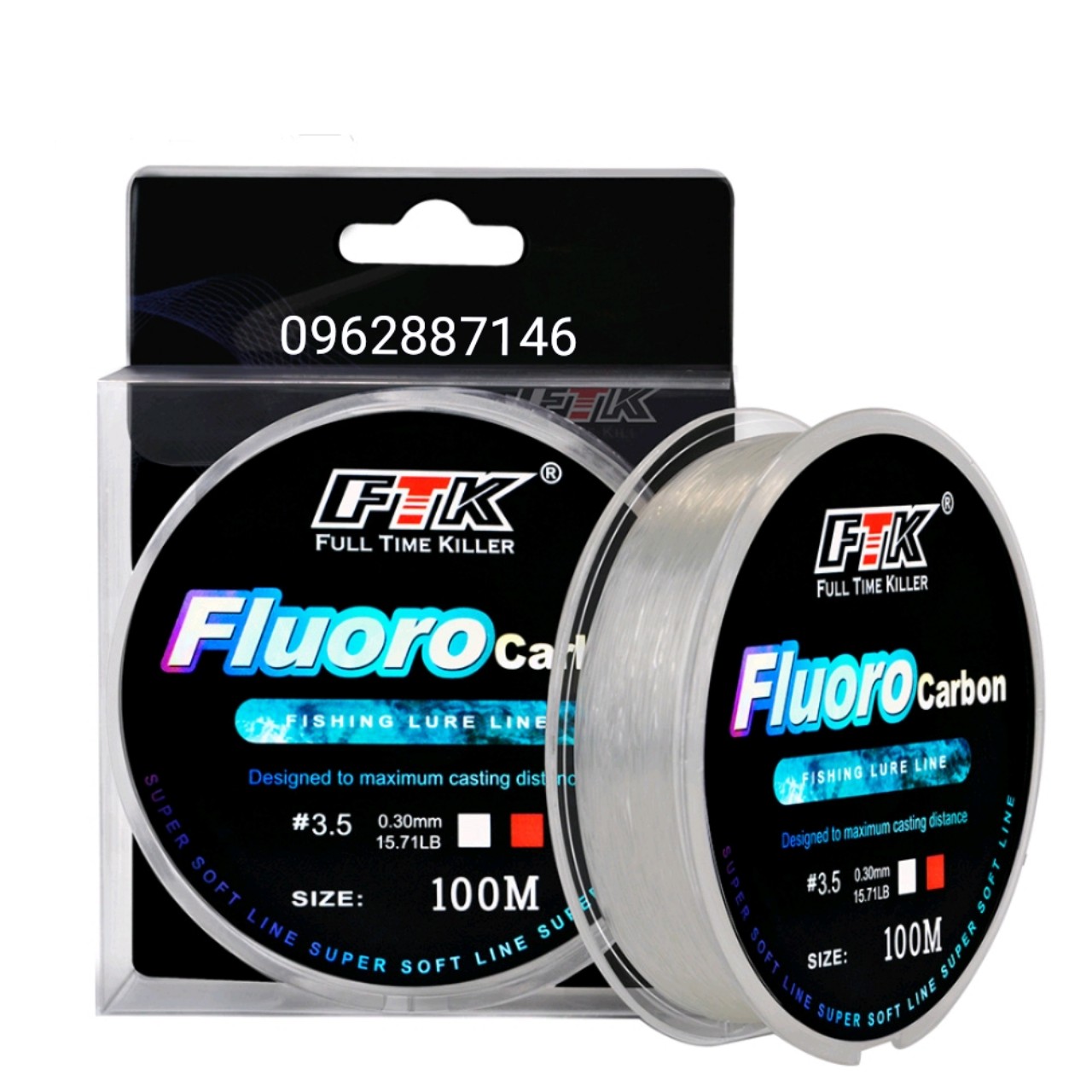 cước câu cá Fluoro carbon 100m cao cấp