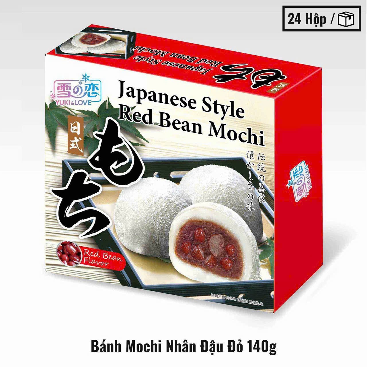 Bánh bao chỉ mochi đài loan yuki & love 140g