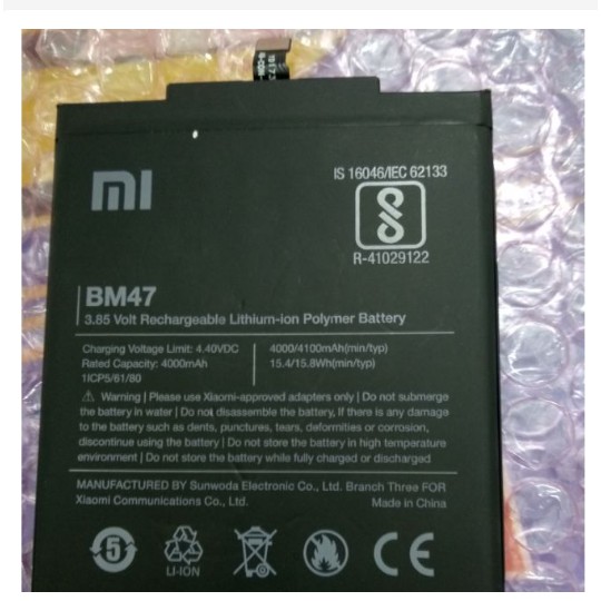 Pin xiaomi redmi 4x zin mã bm47 - bảo hành 6 tháng