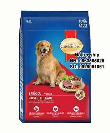 Hanpet - Smartheart (2 loại) - Thức ăn cao cấp dạng hạt cho chó con và chó lớn - có cả smartheart puppy và Smarrtheart adult