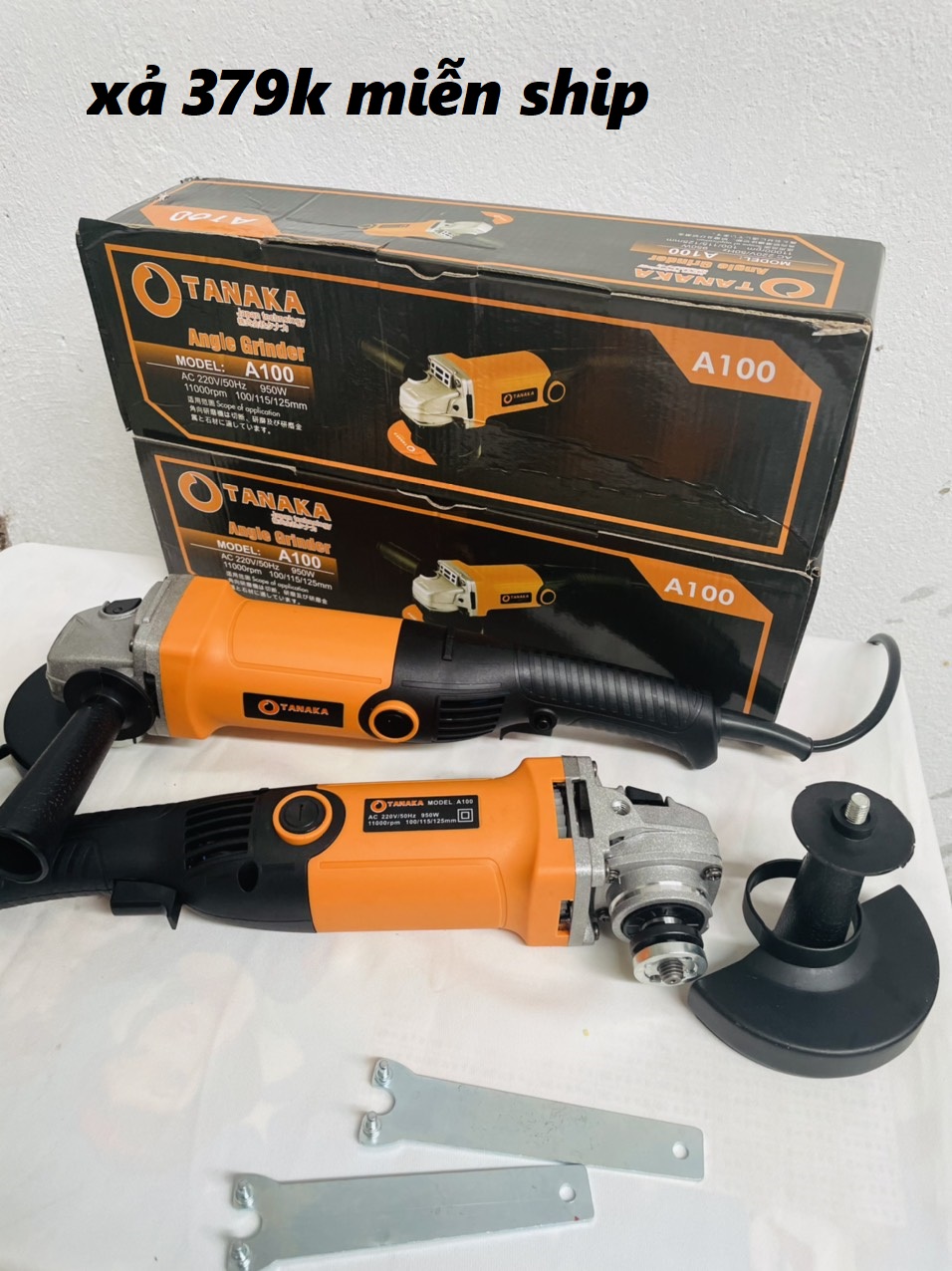 Combo máy mài kèm lưỡi cưa xích cắt cây