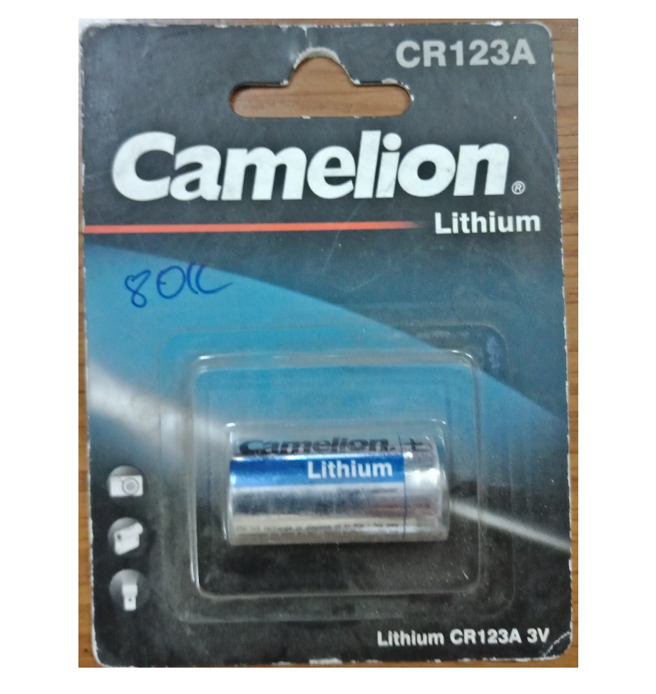 Pin cr123a camelion 3v / vỉ 1 viên