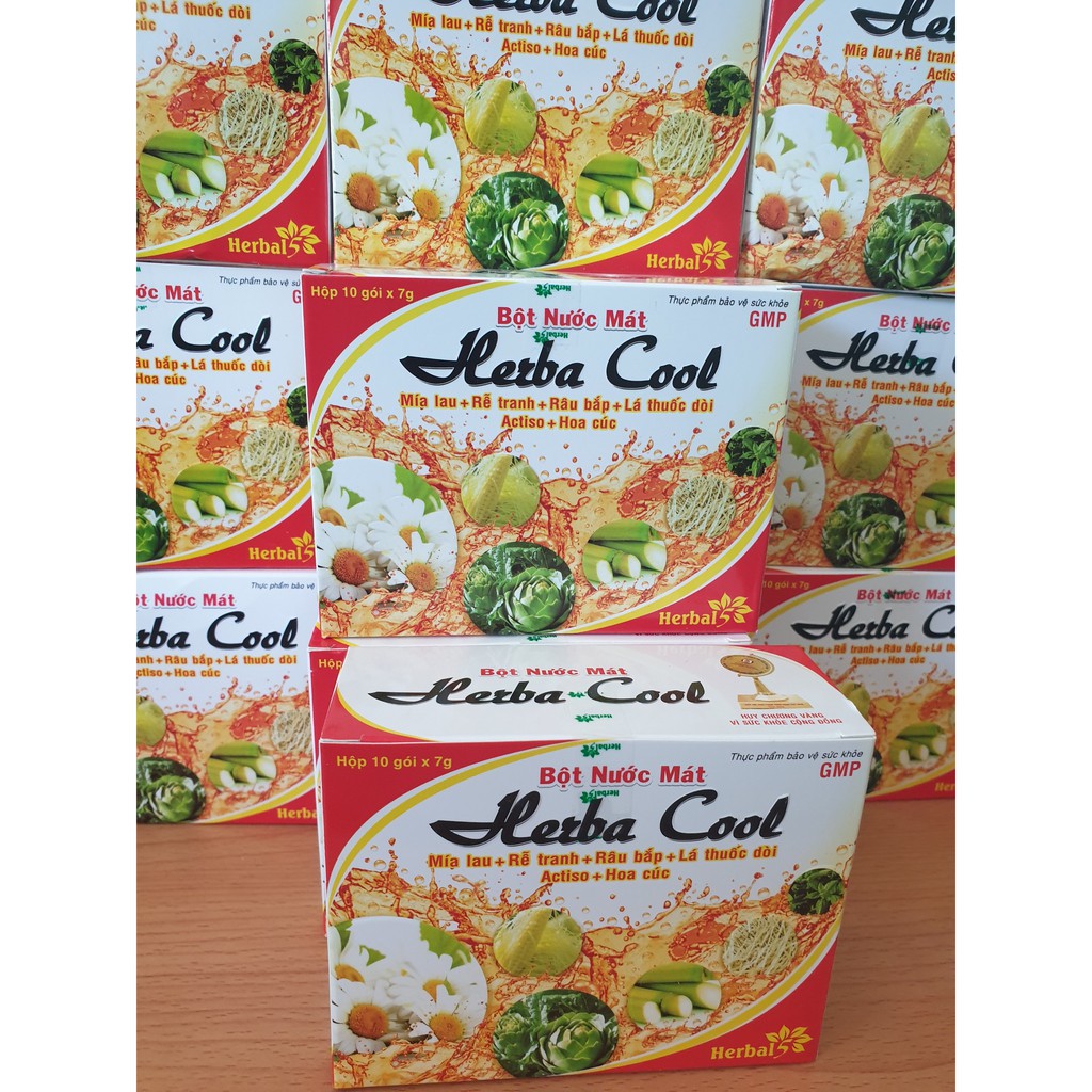 Bột Nước Mát Herba Cool Hộp 10 gói ( 1gói x 7g)
