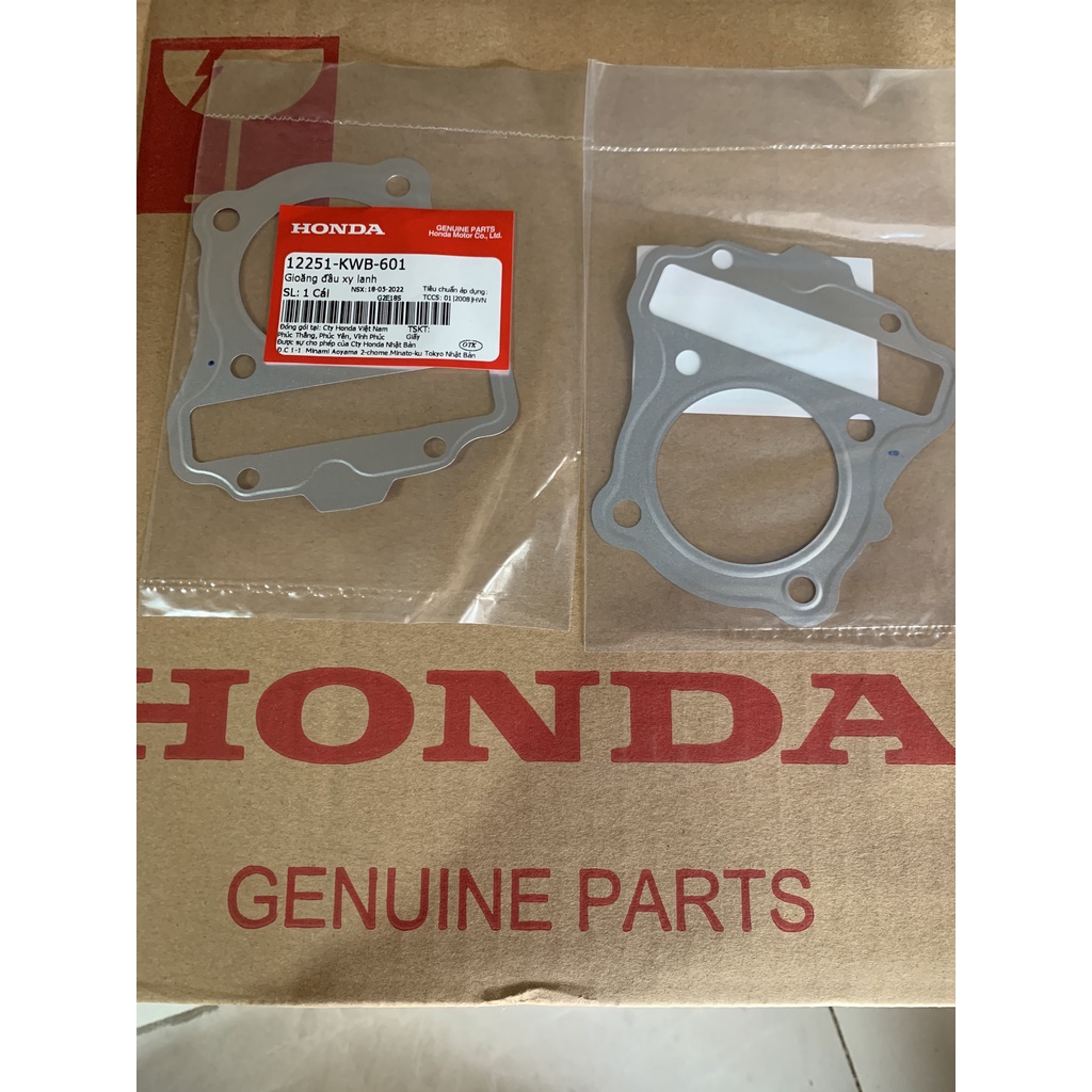 Gioăng đầu xy lanh, ron quy lát Wave 110 (12251KWB601)