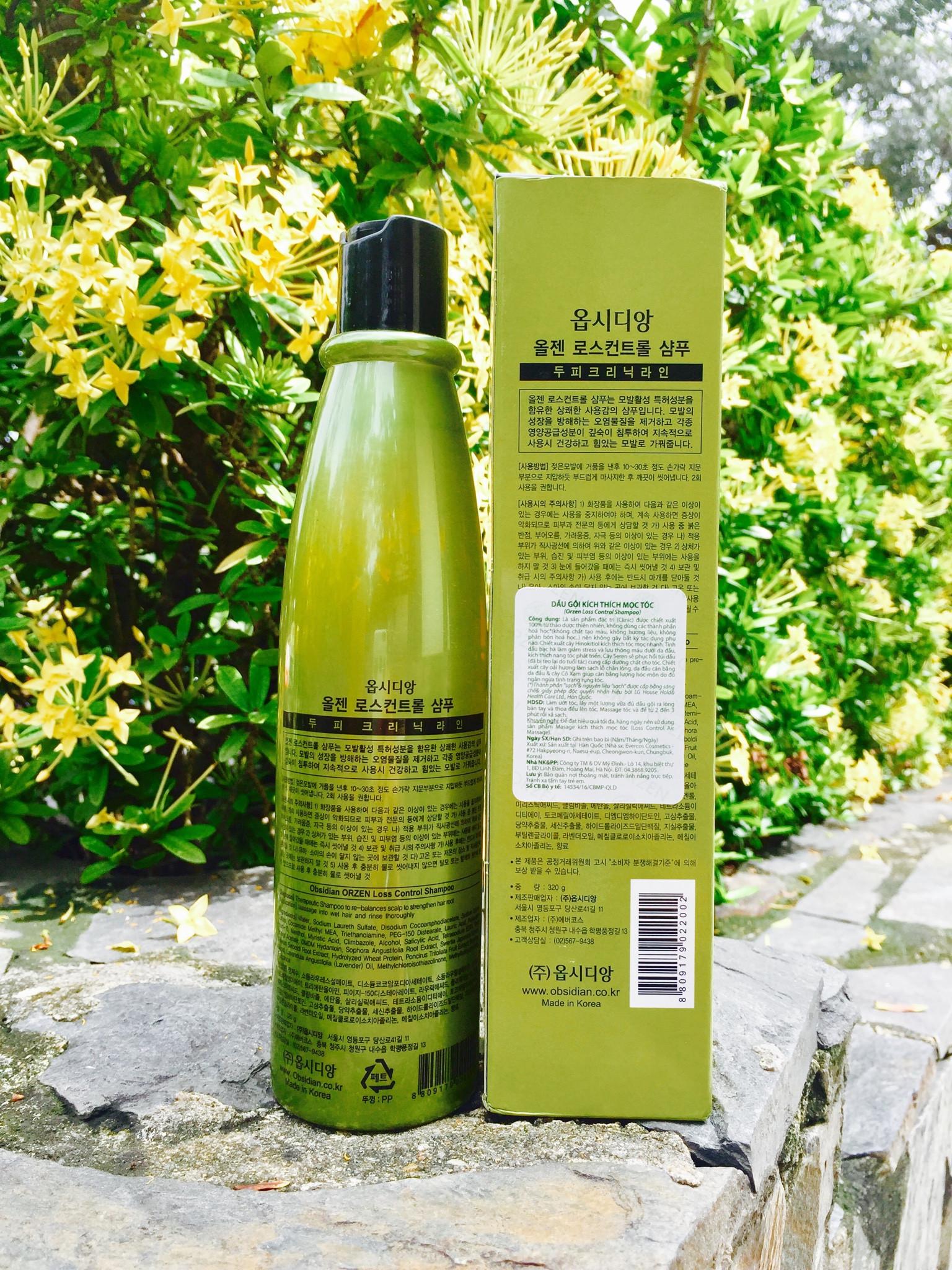 [Orzen-Korea] Dầu gội kích thích mọc tóc Orzen Loss Control Shampoo 320ml