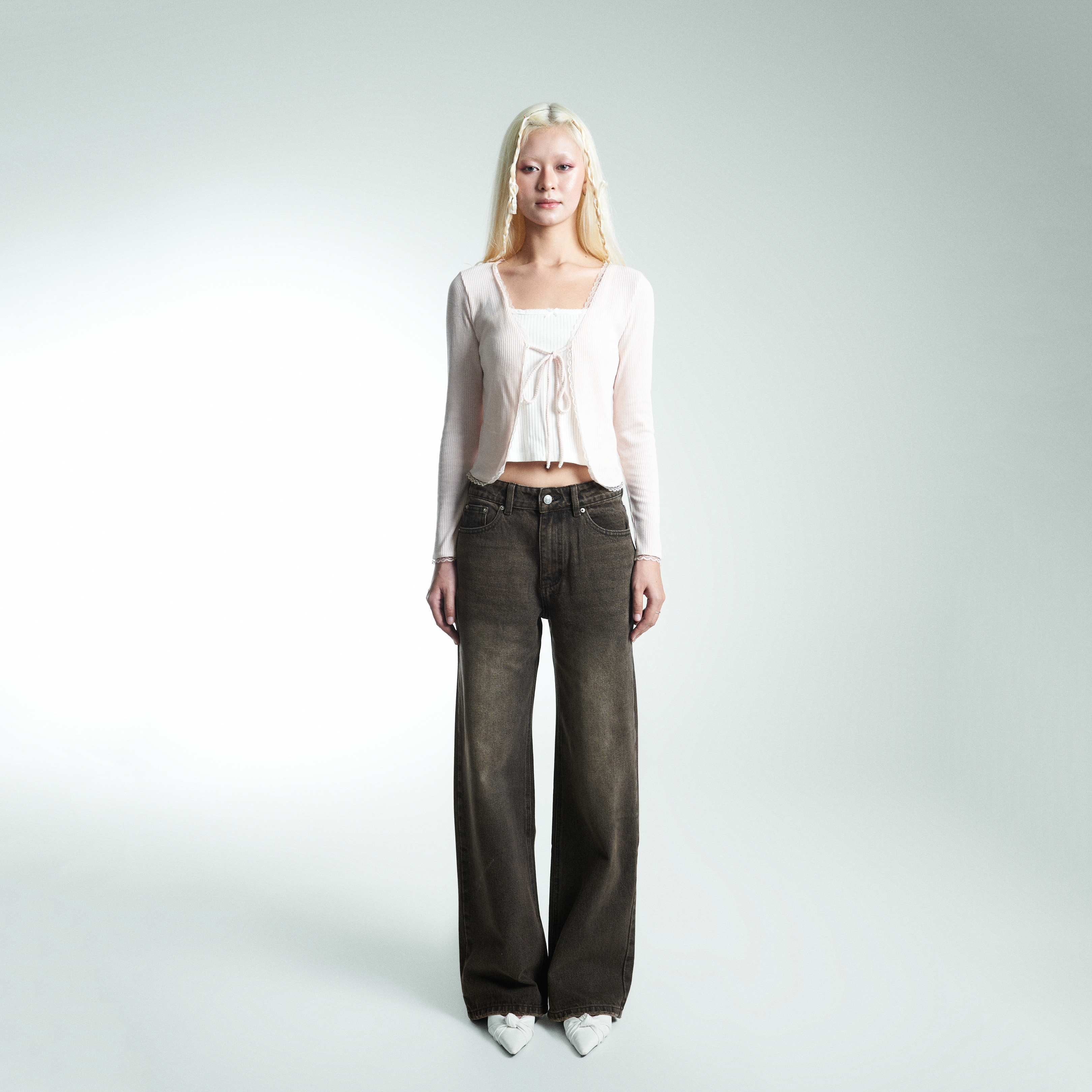 Set Áo Croptop Len Tay Dài PRADIES Sweeties