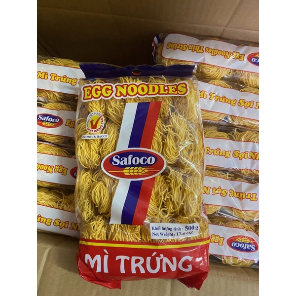 Mì Trứng Đặc Biệt Sợi Nhỏ Safoco 500G