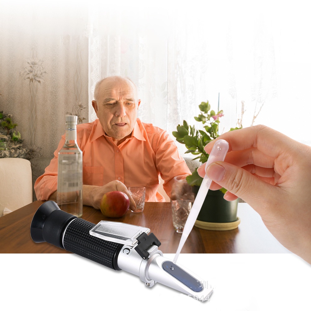 Khúc xạ kế đo nồng độ cồn 0-80 độ