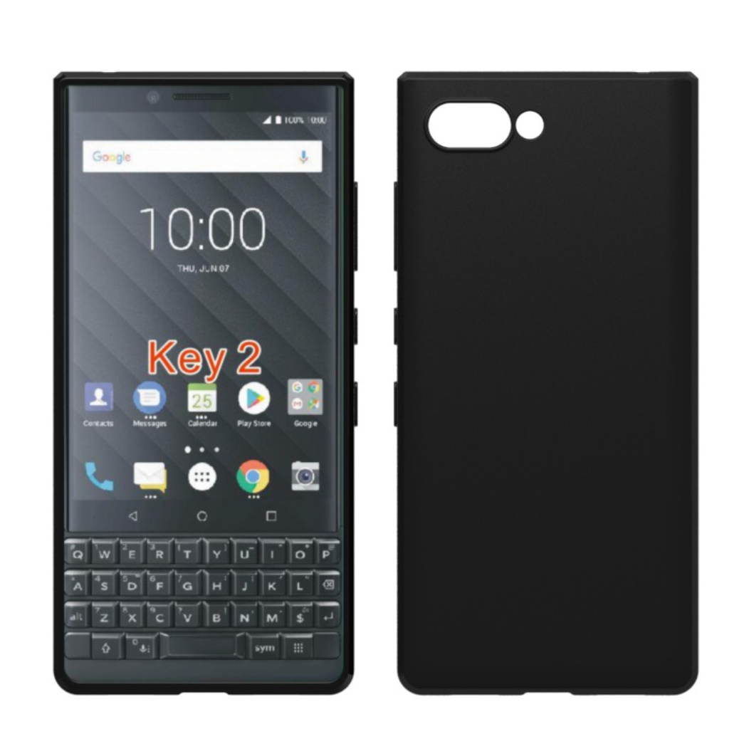 Ốp Lưng Blackberry Key2 Dẻo Màu Đen