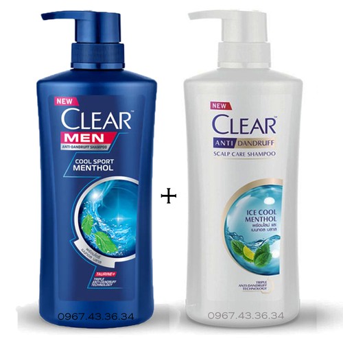 Dầu Gội CLEAR Bạc Hà 630g