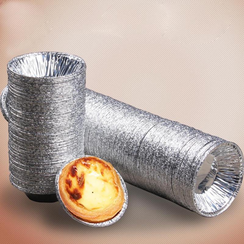 Bộ 10 Khuôn tart giấy bạc nướng bánh