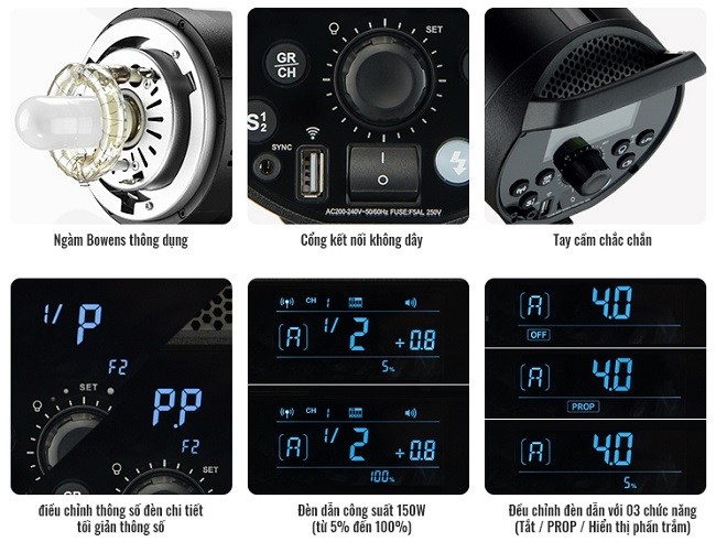 Đèn Flash studio Godox DP600 III