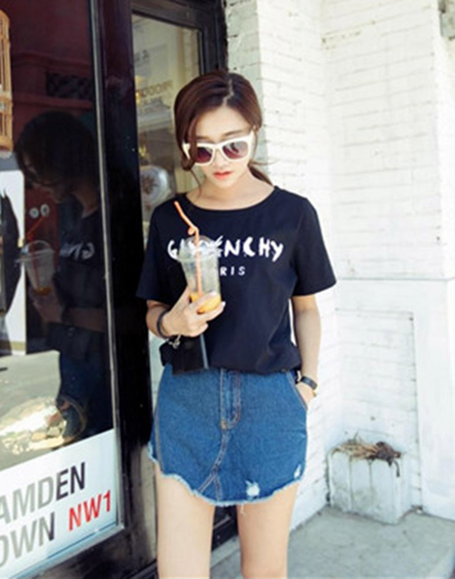 Quần short jean giả váy
