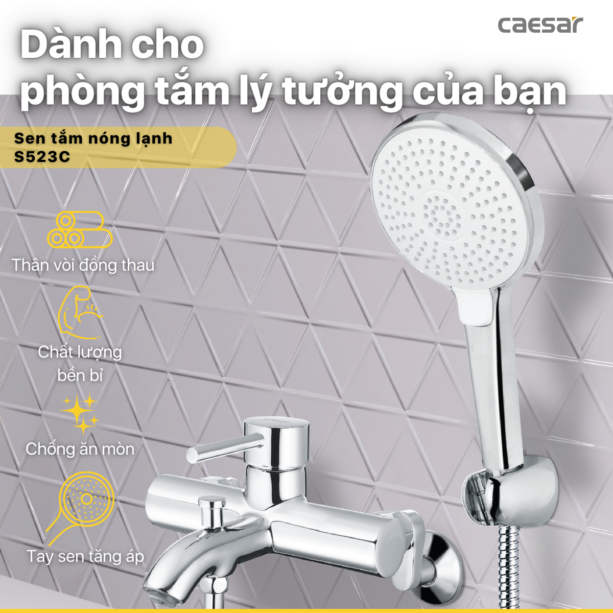 Vòi Sen Nóng Lạnh - S523C