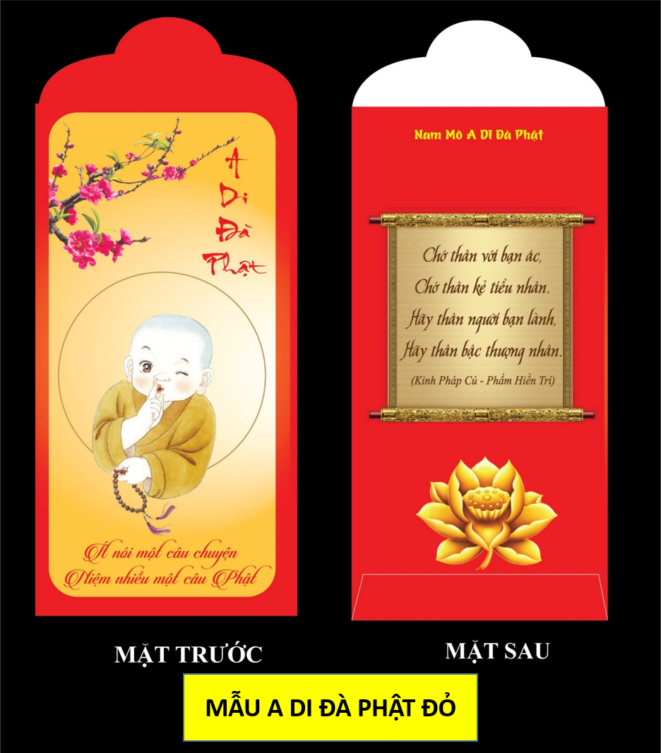 🧧 Bao Lì Xì Phật Giáo - giấy dày rất đẹp