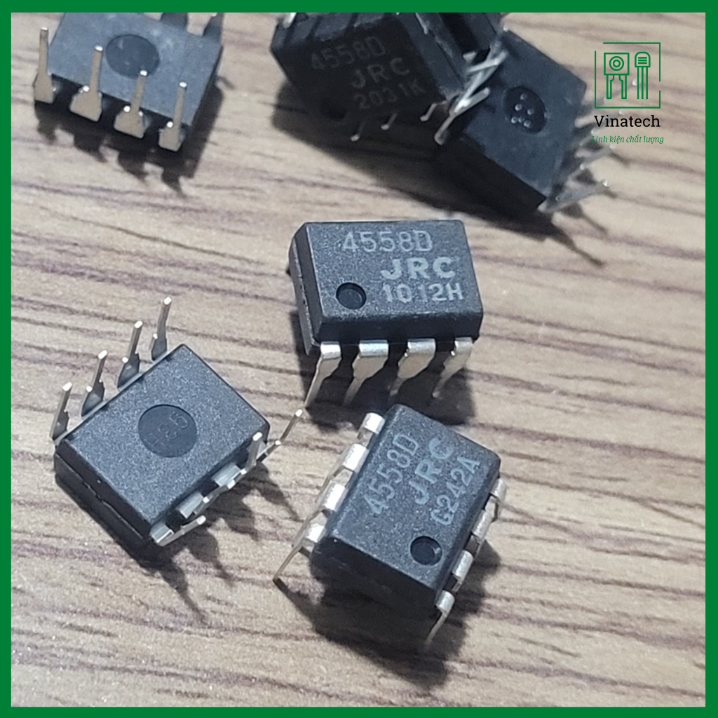 Set 5 con ic 4558 jrc ic4558 chân cắm hàng mới loại tốt - vinatech