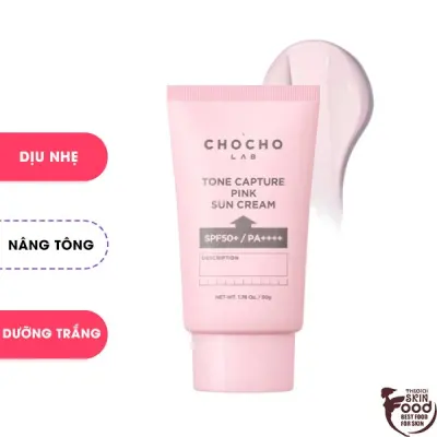 Kem Chống Nắng Nâng Tông, Bảo Vệ Da Chocho's Lab Tone Capture Pink Sun Cream SPF50+/PA++++ 50g