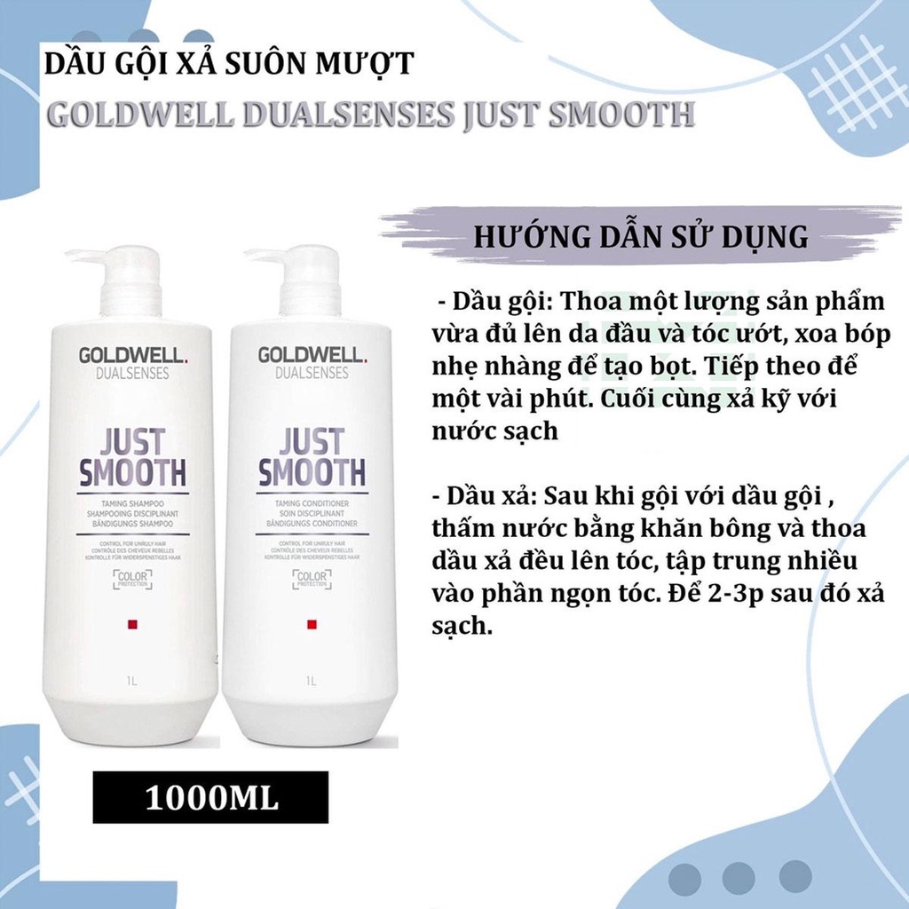 DẦU GỘI XÃ SUÔN MƯỢT GOLDWELL SMOOTH