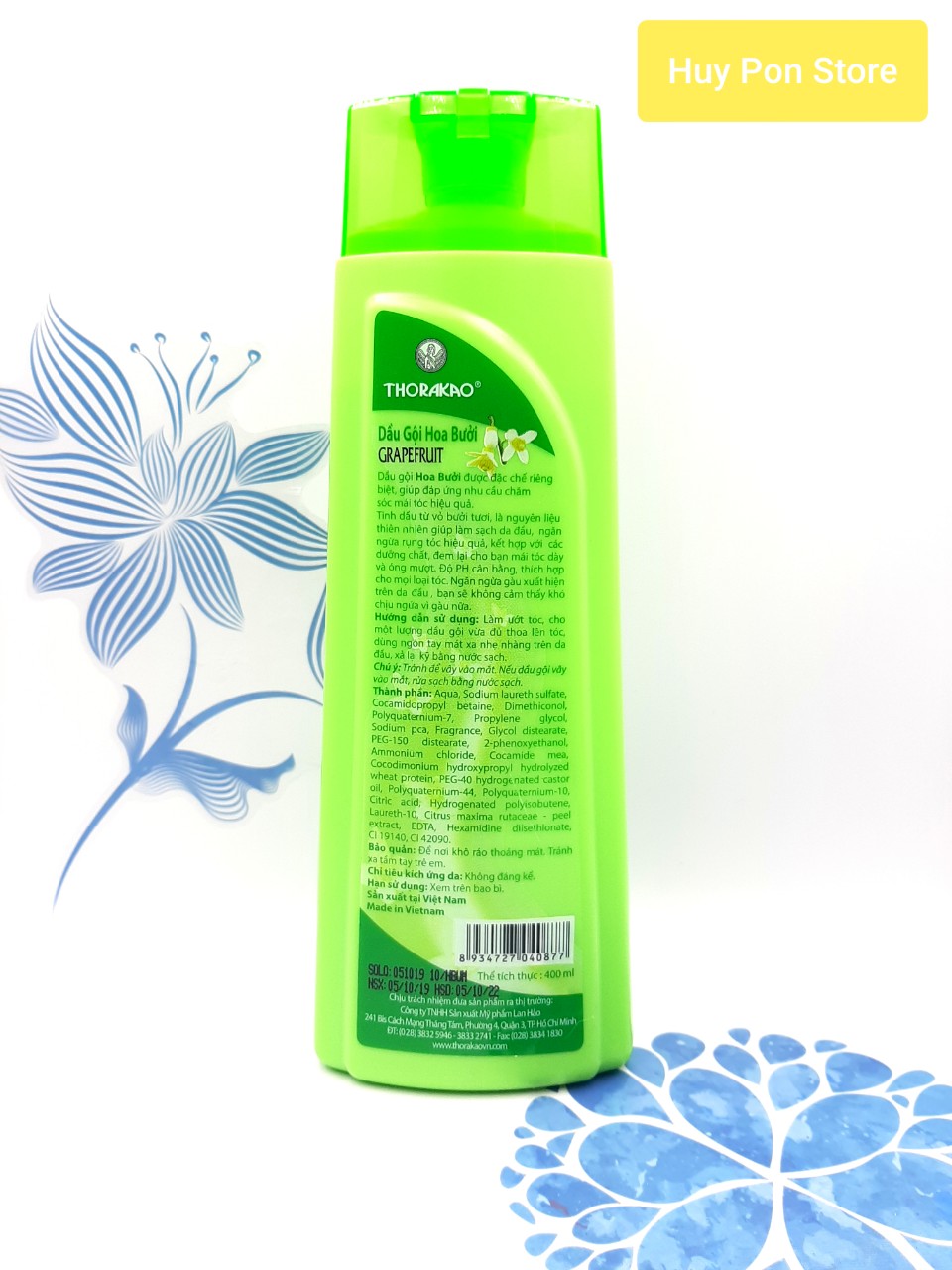 Dầu gội hoa bưởi 2in1 Thorakao 400ml