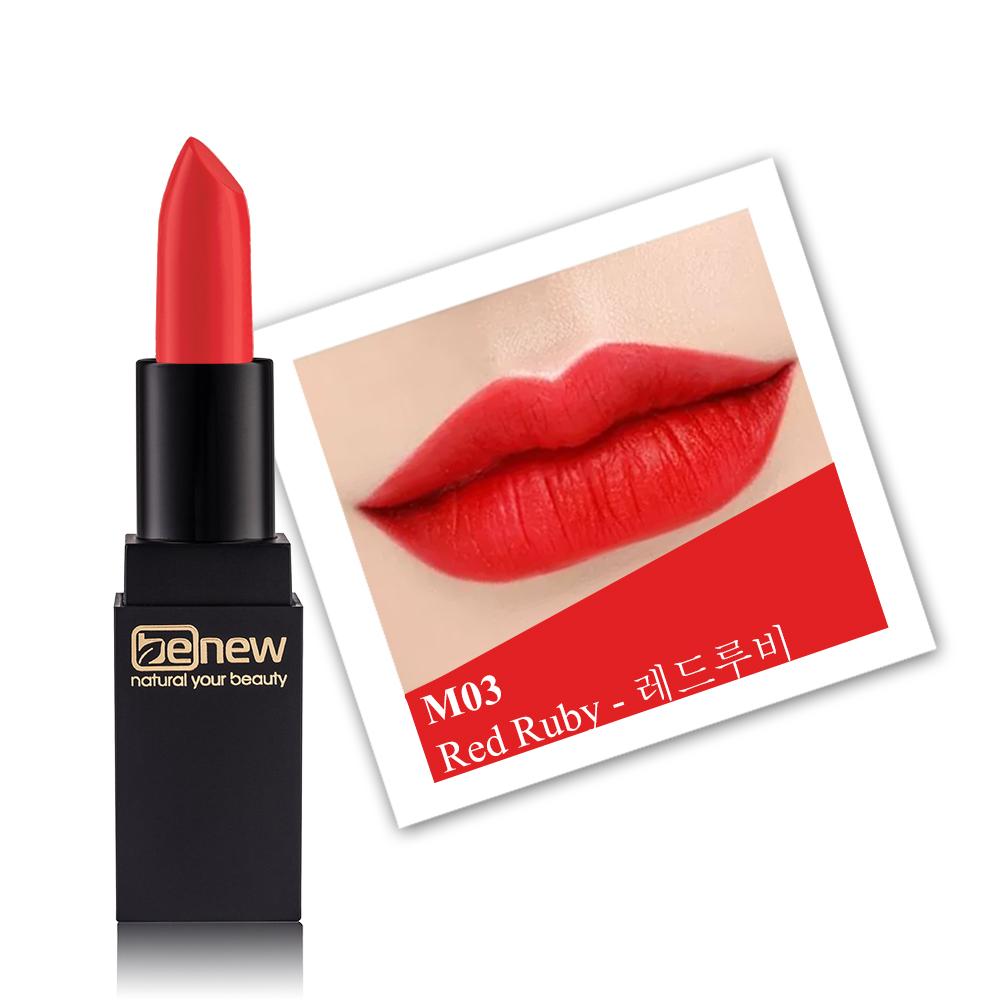 Son lì Benew Delux Matte Hàn Quốc 3.5g # M03 Real Ruby