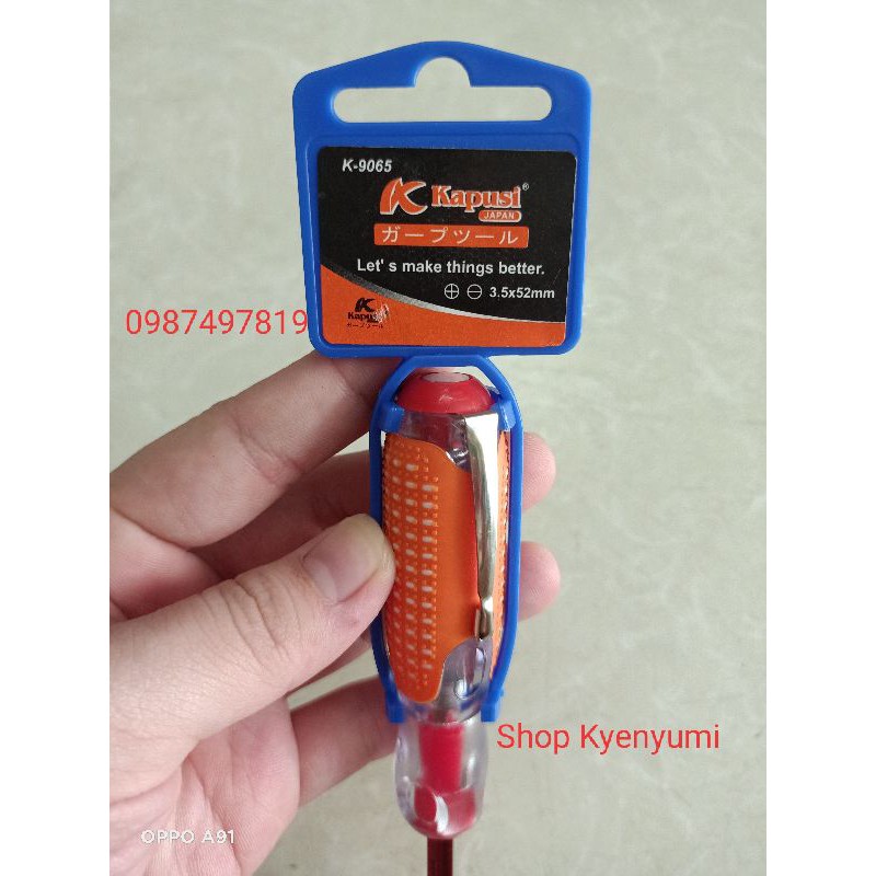 Bút Thử Điện KAPUSI JAPAN 3.5 × 52 mm