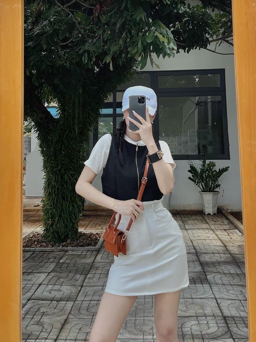 [25-27/4 Hoàn tiền 15%]Chân Váy Kaki Lưng Cao Dáng A m506