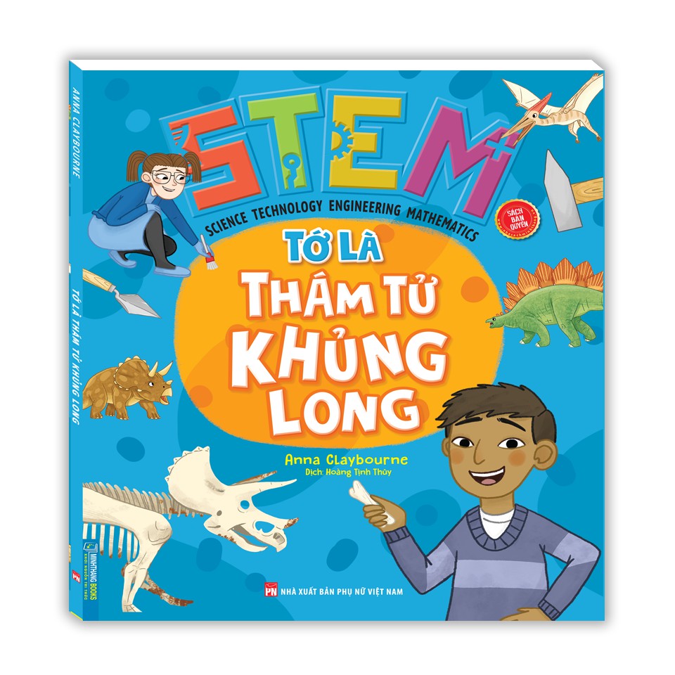 Sách - stem - tớ là thám tử khủng long